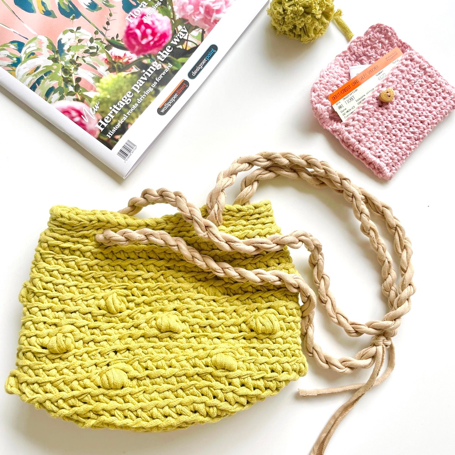 Next Steps Workshop: Bobble Basket Bag – A heart shaped cherry