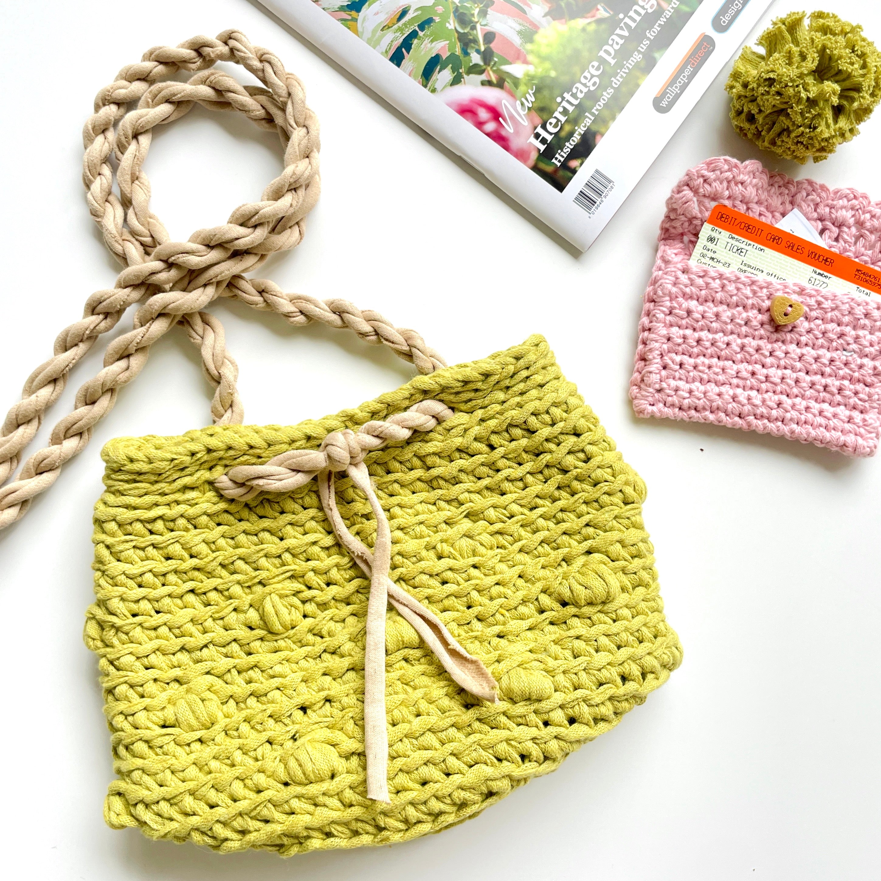 Next Steps Workshop: Bobble Basket Bag – A heart shaped cherry