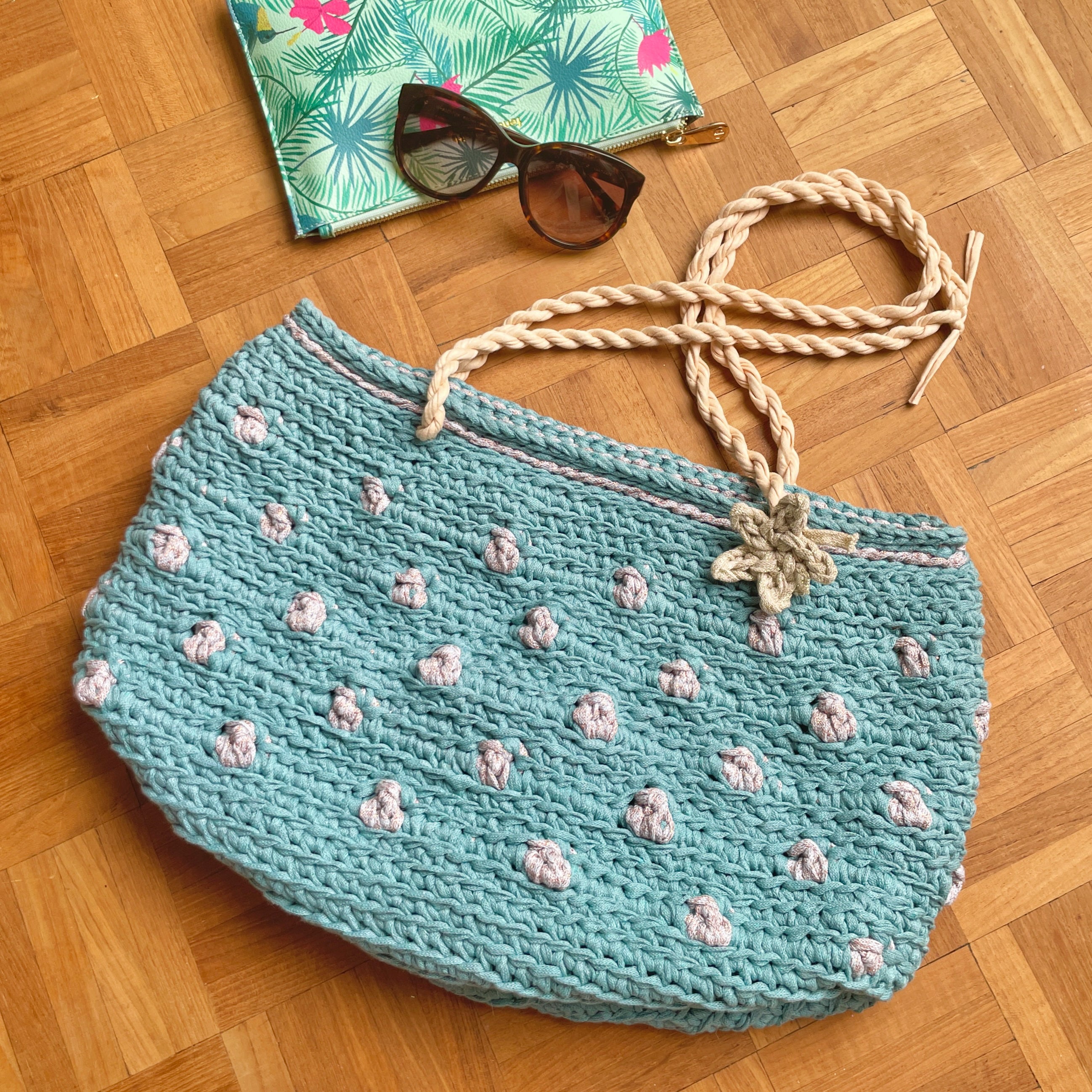 Crochet deals beach bag